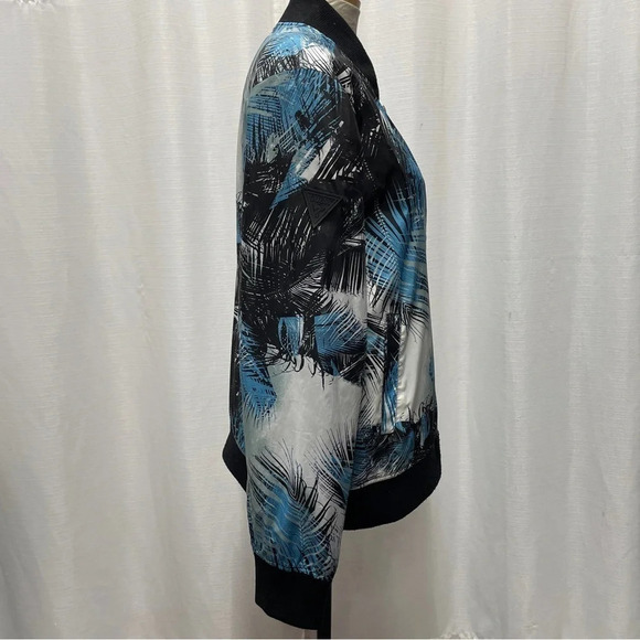 GUESS Venice Island Tropical Bomber Jacket sz LG - Picture 2 of 16